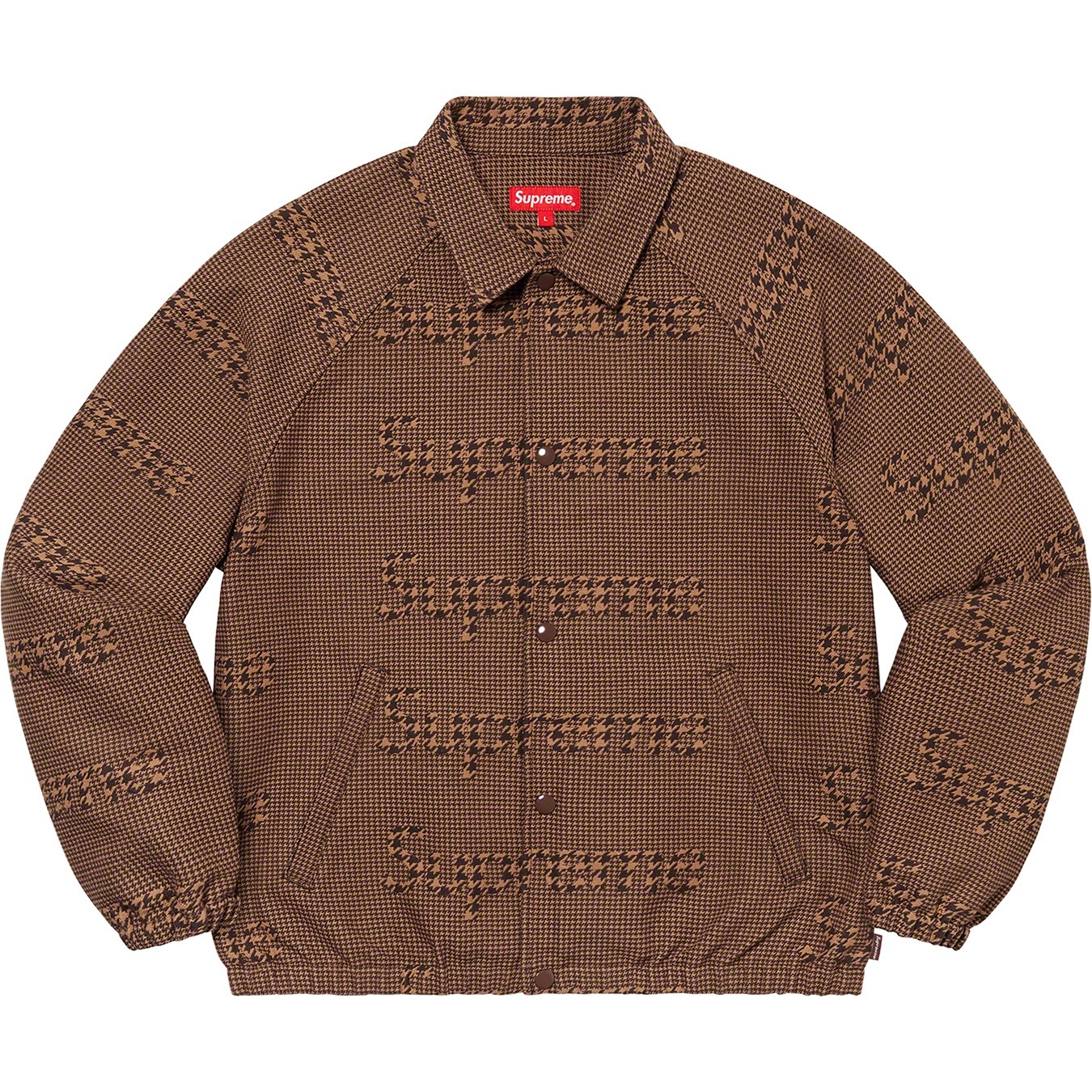 Houndstooth Logos Snap Front Jacket view 3